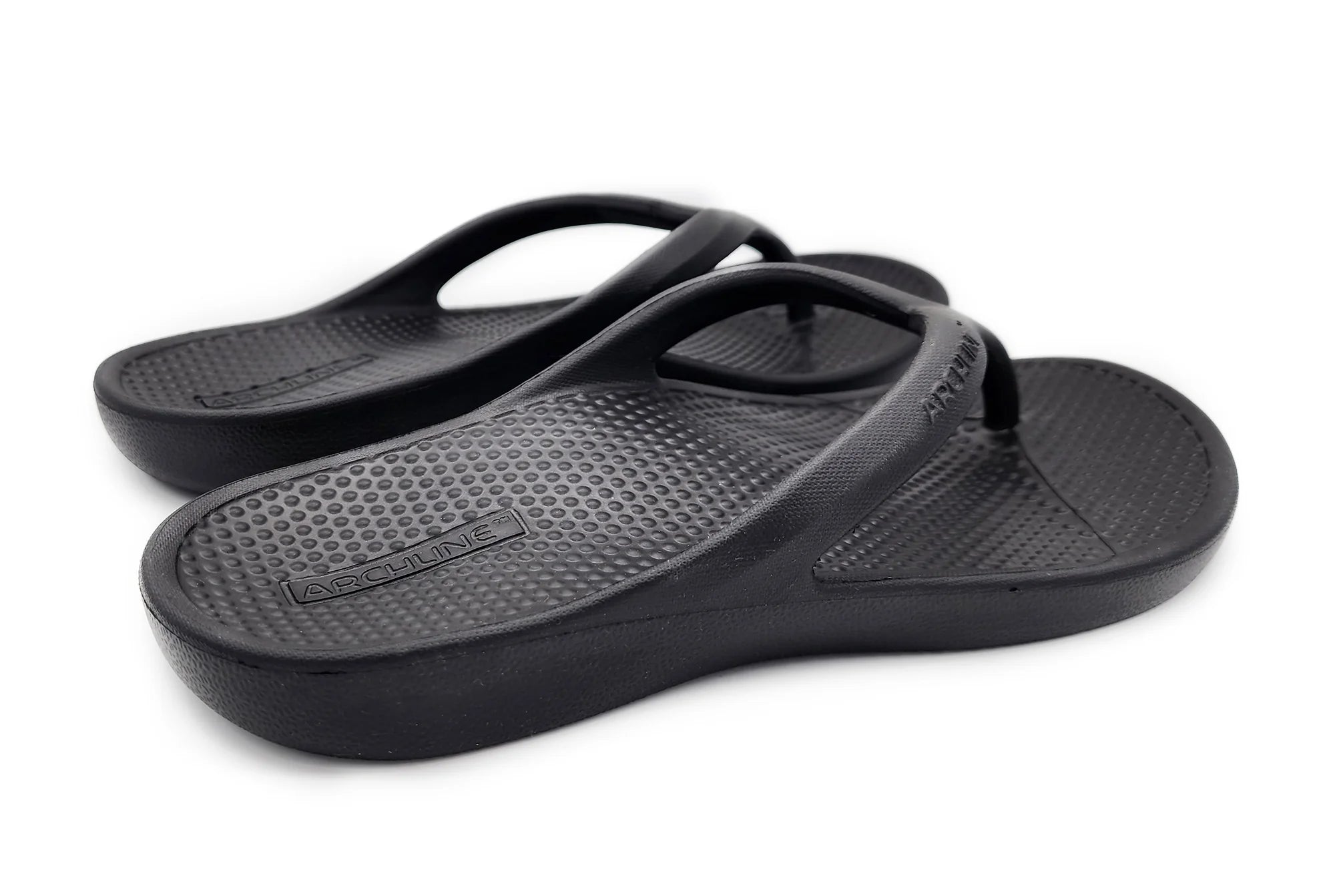 Archline Rebound Orthotic Thongs - Black