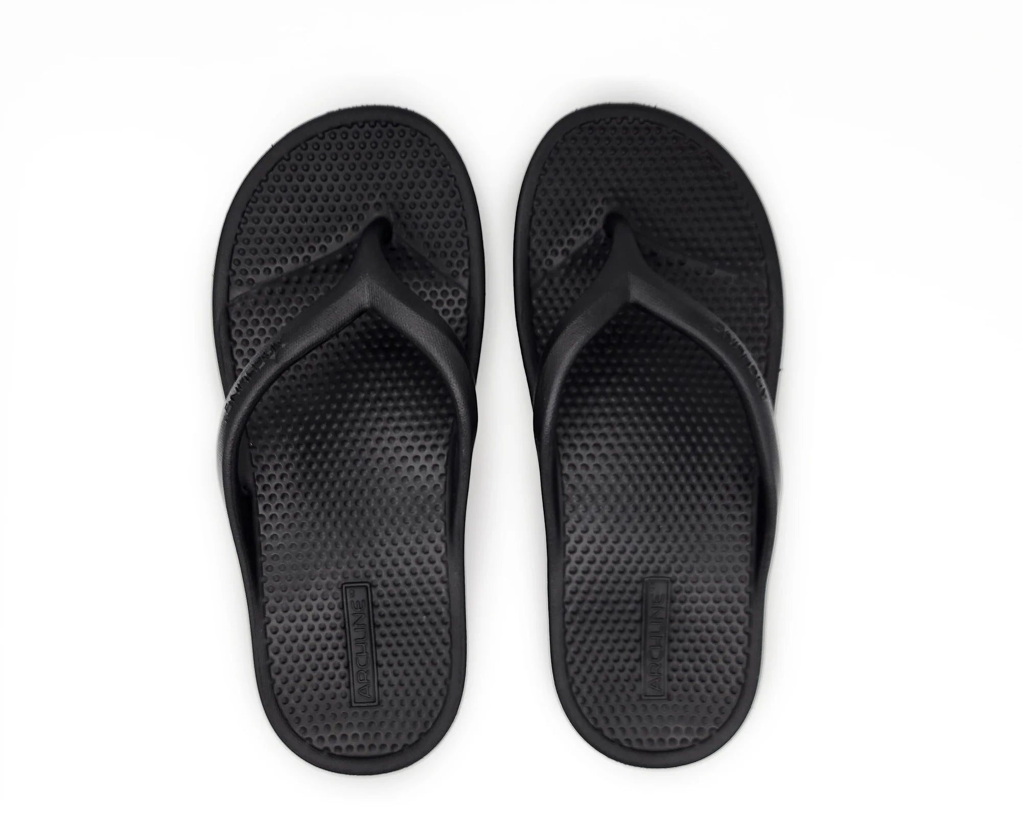 Archline Rebound Orthotic Thongs - Black
