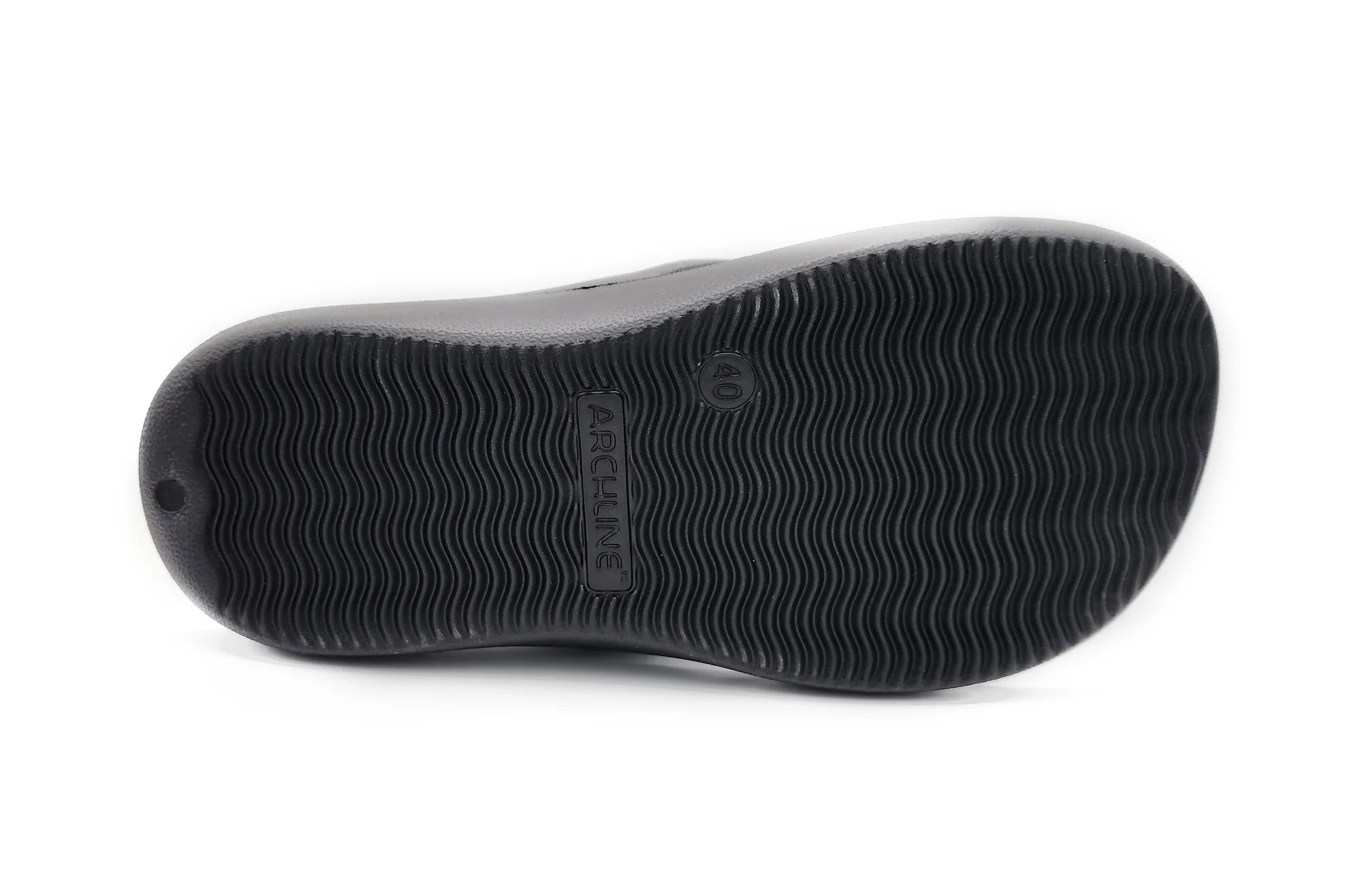 Archline Rebound Orthotic Thongs - Black