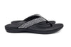 Axign Premium Bling Orthotic Thongs - Black