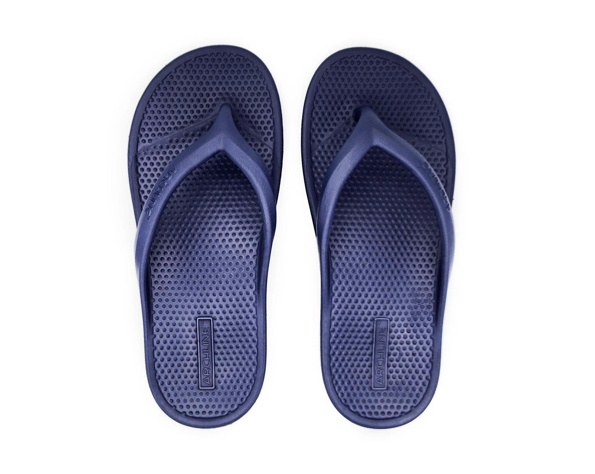 Archline Rebound Orthotic Thongs - Navy
