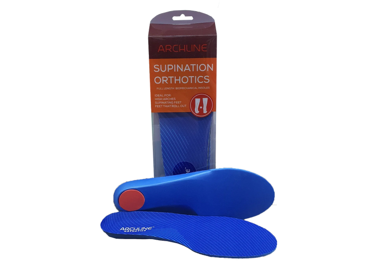 Archline Supination (High Arch) Orthotic Insoles – Full Length (Unisex) Plantar Fasciitis