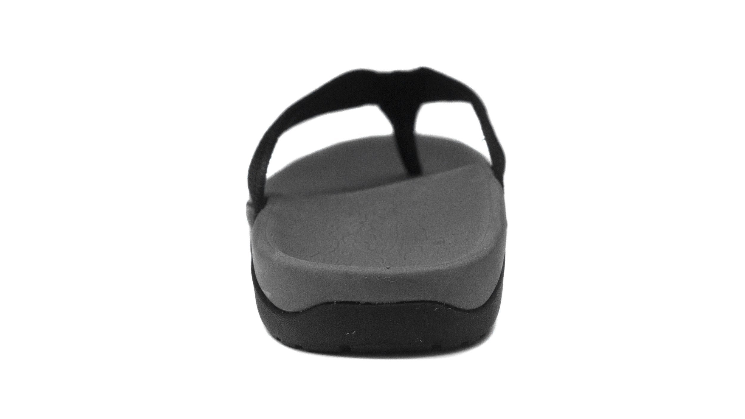 Axign Premium Orthotic Flip Flops – Grey w/ Black Strap