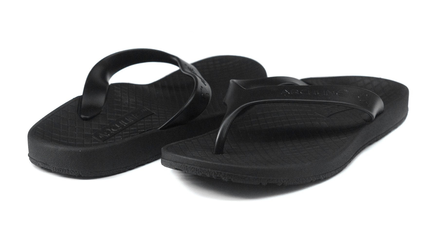 Archline Balance Orthotic Flip Flops - Black/Black (NO EXCHANGE/ NO REFUND)
