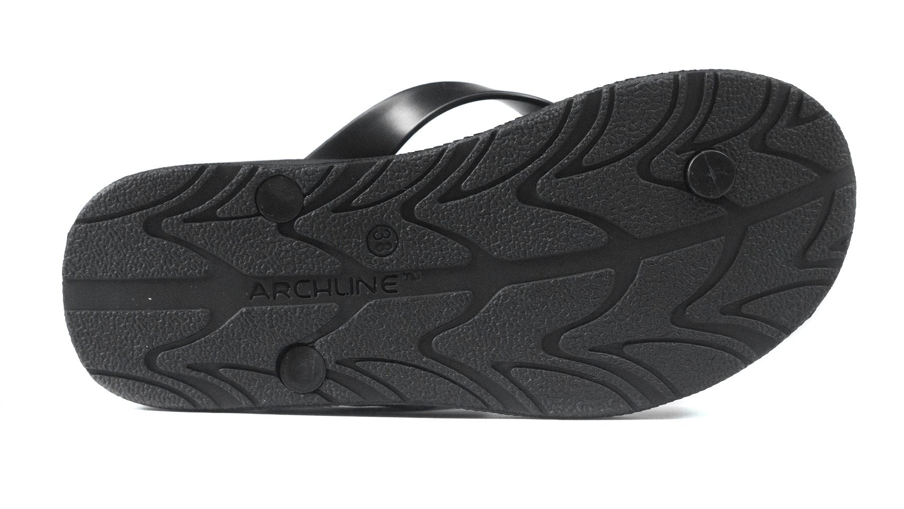 Archline Balance Orthotic Flip Flops - Black/Black (NO EXCHANGE/ NO REFUND)