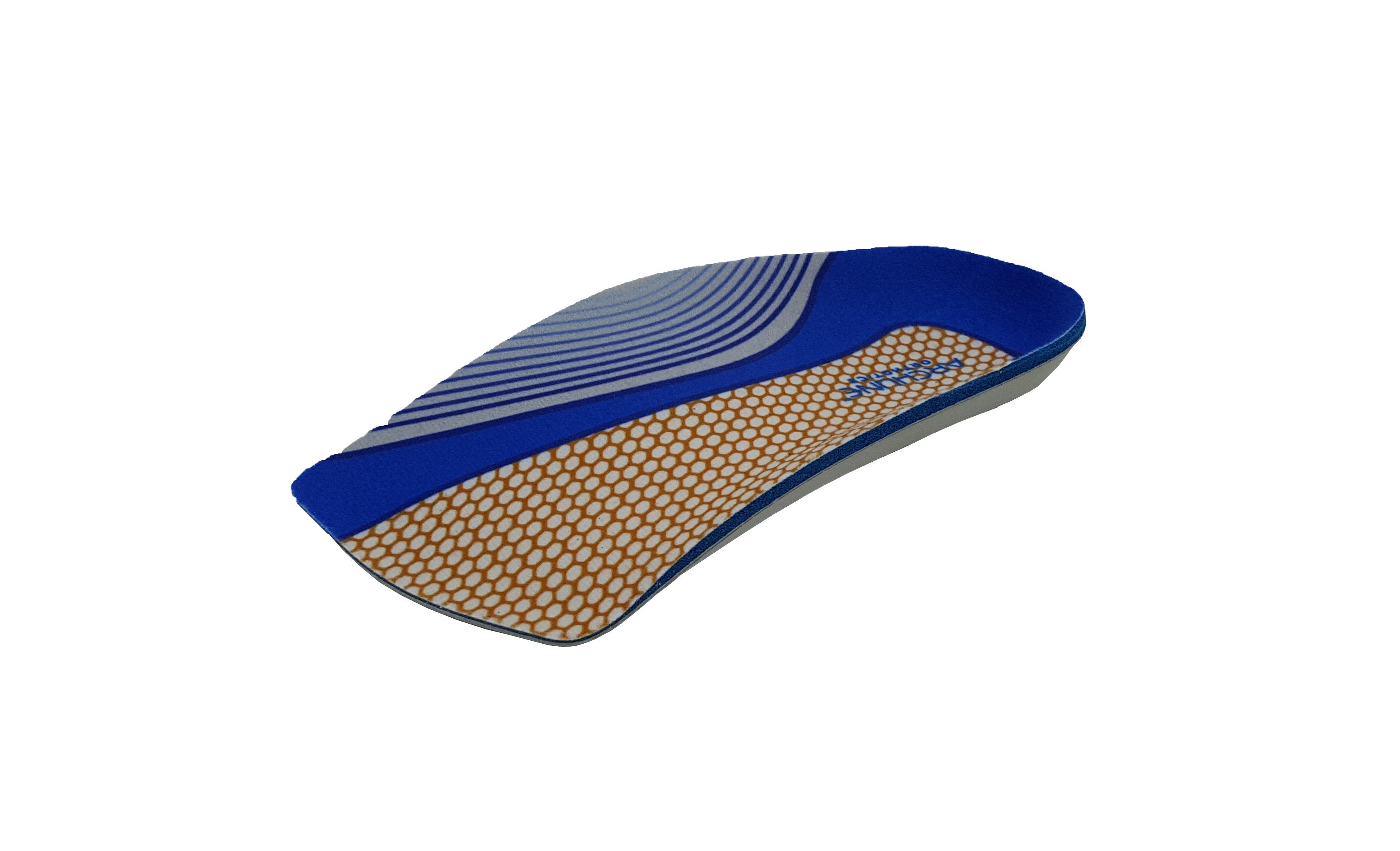 Archline Orthotic Insoles Slimline – 3/4 Length (Unisex) Plantar Fasciitis Foot Pain Relief